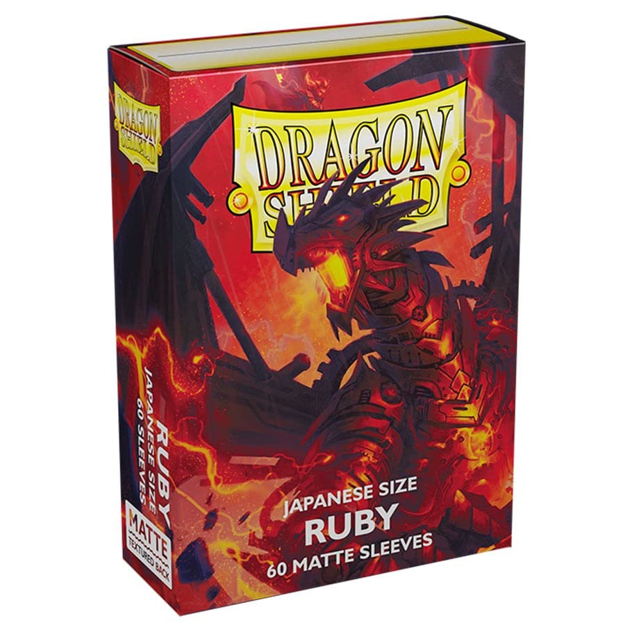 2 Packs Dragon Shield Matte Mini Japanese Ruby 60 ct Card Sleeves Value Bundle!