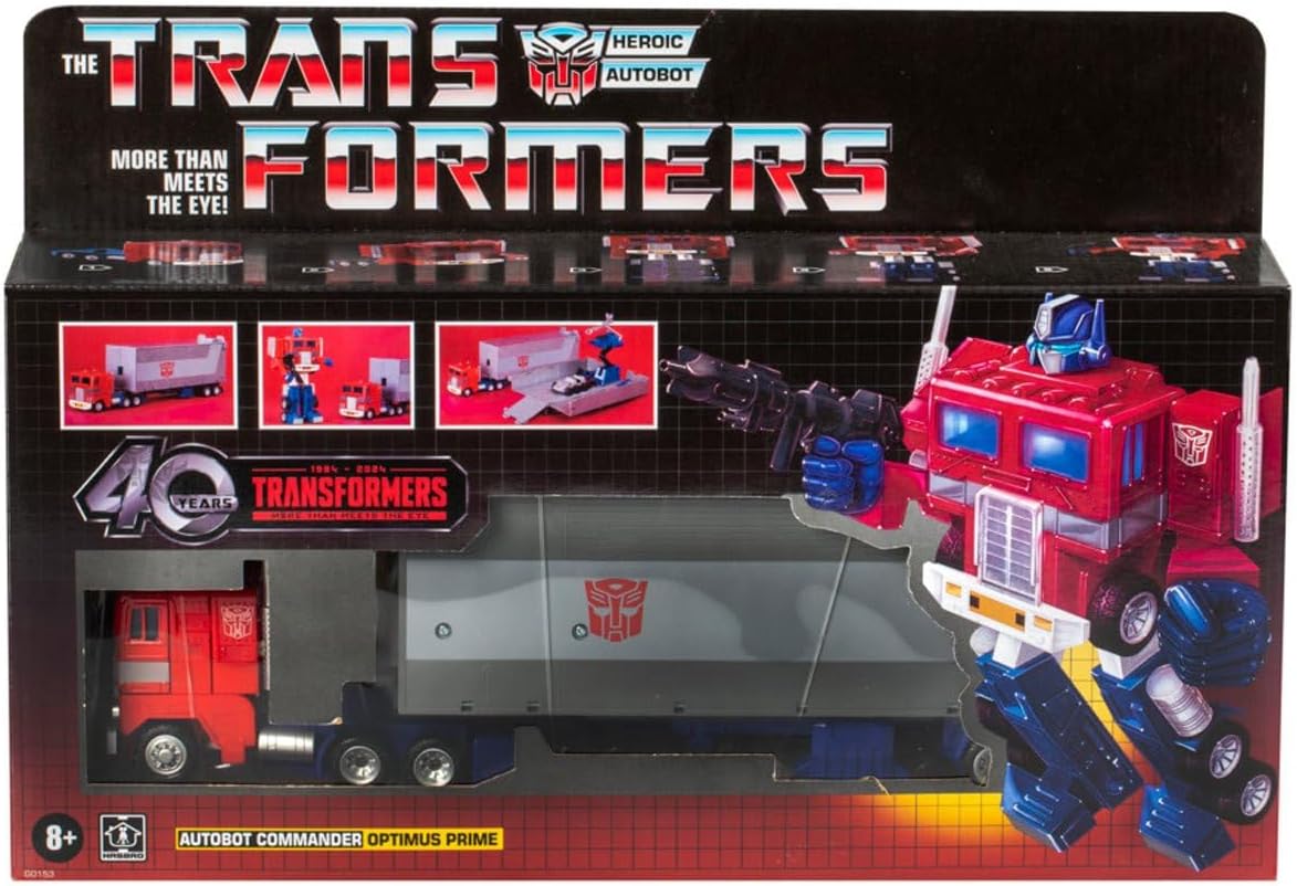 Transformers Toys Retro G1 Optimus Prime Toy 6.2-Inch, Action Figure for Boys and Girls Ages 8 and Up