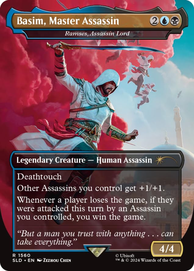 Magic the Gathering Secret LAIR X Assassin’S Creed: Lethal Legends (Rainbow Foil)