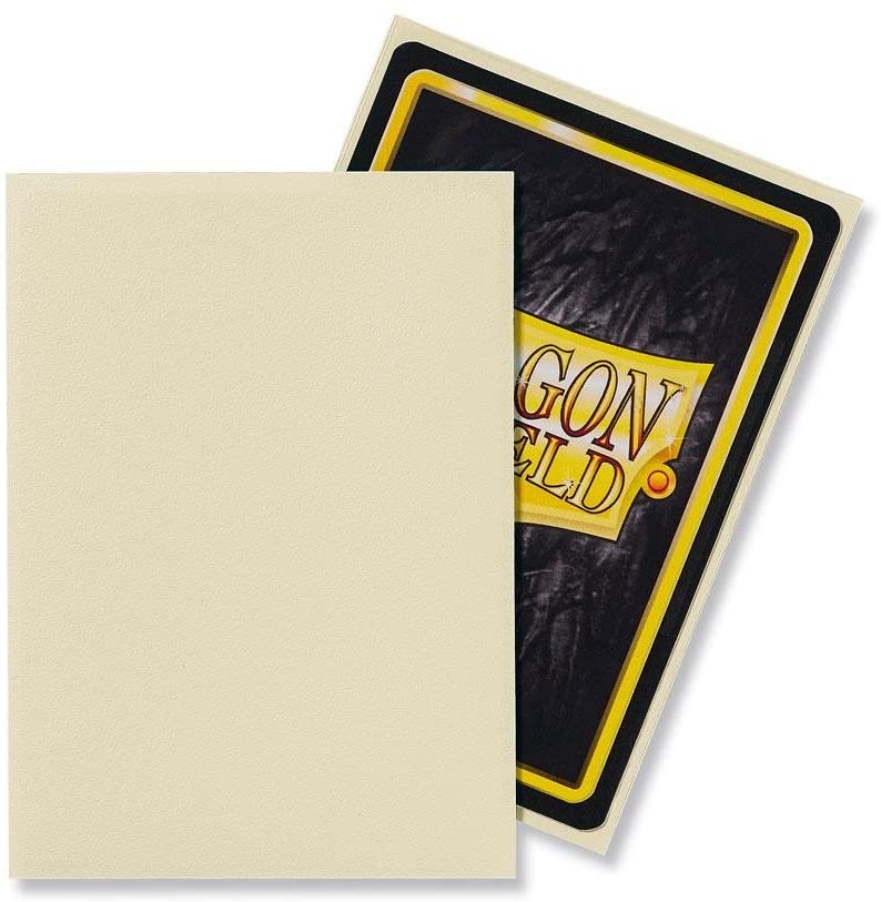 Dragon Shield 100ct Standard Card Sleeves Display Case (10 Packs) - Matte Ivory
