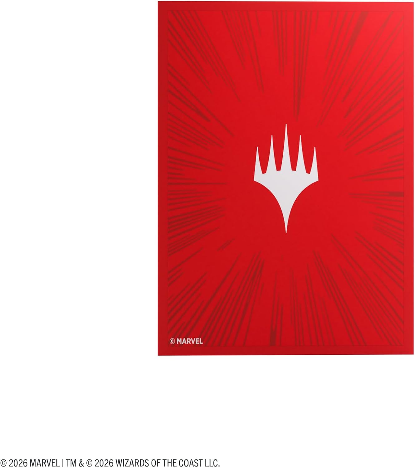 Magic: The Gathering Marvel Super Heroes Premium Double Sleeving Pack 100 | Gamegenic Comic Burst Red Deck Protector Set with Art Sleeves & Inner Sleeves for MTG Commander Cards
