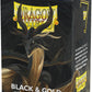 Dragon Shield | Matte Dual Standard Size Card Sleeves | 100ct - Smooth & Tough Premium TCG Sleeves - Compatible with Pokemon, One Piece, and Magic: The Gathering | Black & Gold