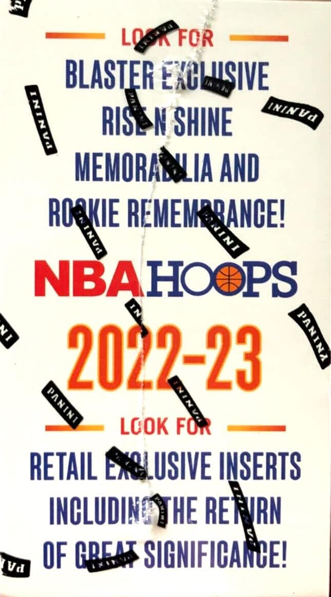 2022-23 Panini HOOPS Basketball Blaster Box of Packs (90 Cards) with Possible Exclusive Inserts including Rise and Shine Memorabilia Cards