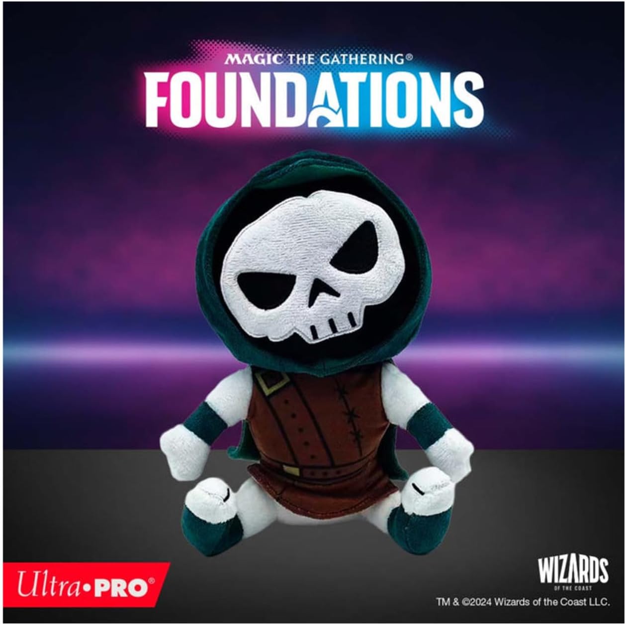 Ultra Pro - Foundations Tiny Bones Plush Gamer Pouch for Magic: The Gathering - Ideal for Trading Card, mtg card box Storage, mtg cards Companion, game bags For MTG bag organizer