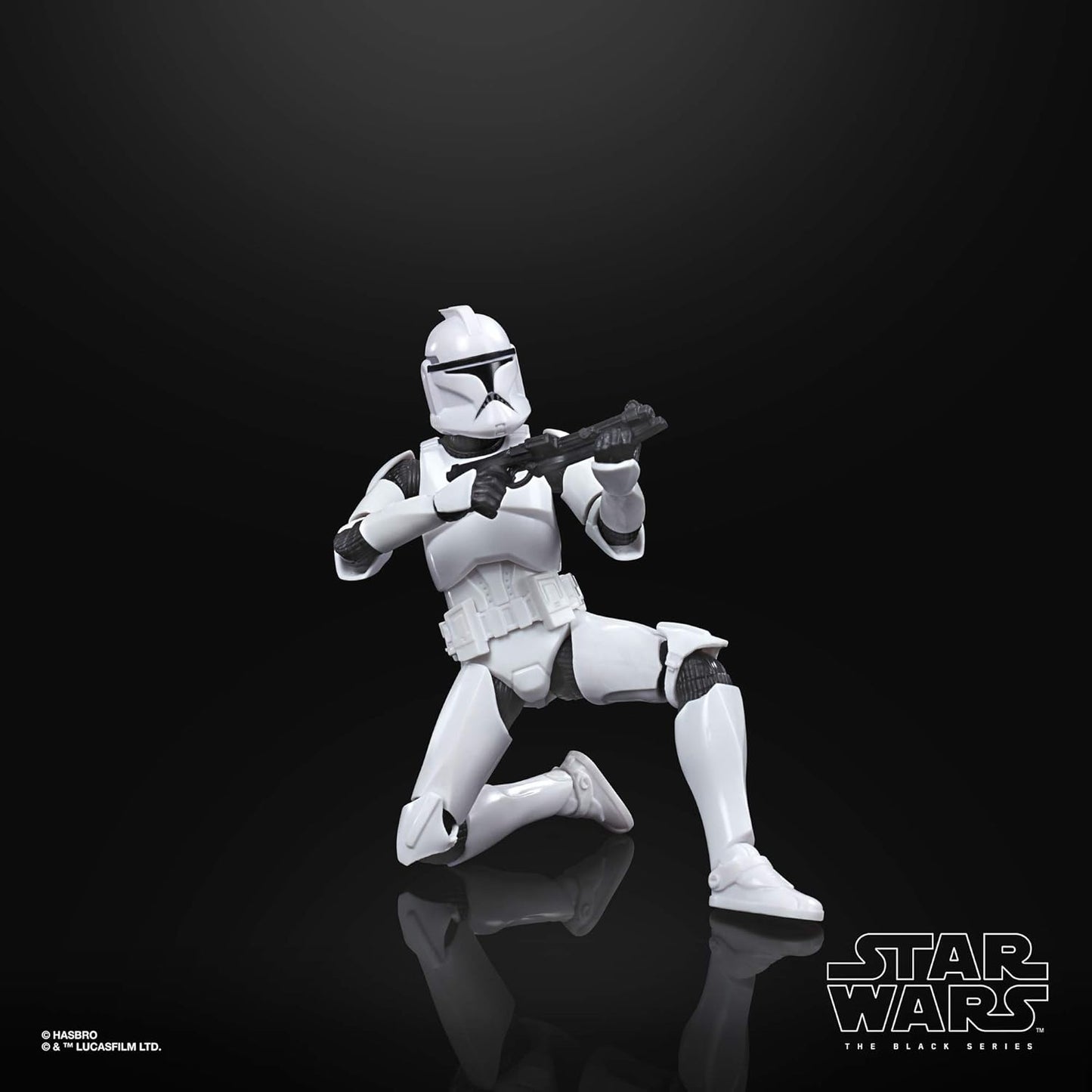 STAR WARS The Black Series Phase I Clone Trooper Toy 6-Inch Scale The Clone Wars Collectible Action Figure, Kids Ages 4 and Up,E9367