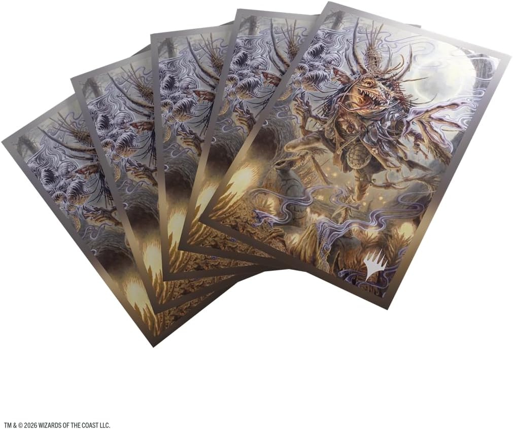 Gamegenic Magic: The Gathering Lorwyn Eclipsed Premium Art Sleeves - Auntie Ool, Cursewretch Design, 105 Textured Matte Sleeves, Smooth Shuffle & Card Protection, Full-Color, Acid-Free, PVC-Free