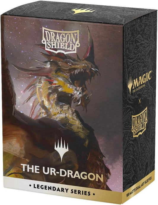 Dragon Shield | Matte Dual Art Sleeves | 100 CT - Smooth & Tough Premium TCG Sleeves | Compatible with Magic: The Gathering | Legendary Series - Ur-Dragon