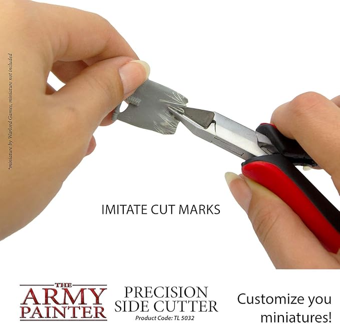 The Army Painter Precision Side Cutter | Side Cutter for Plastic, Resin and Metal Miniatures | Stainless Steel Precision Cutter for Tabletop Wargames Miniature Modelling