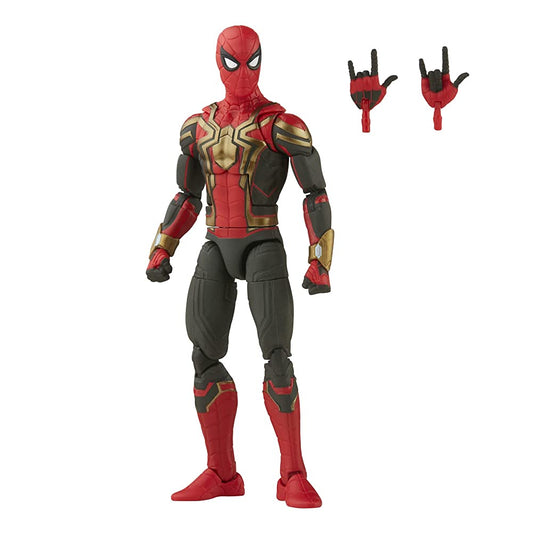 Spider-Man Marvel Legends Series Integrated Suit 6-inch Collectible Action Figure Toy, 2 Accessories
