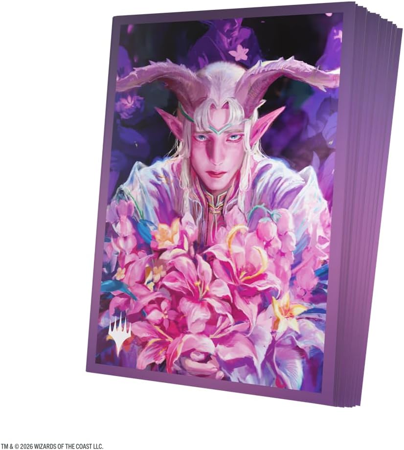 Gamegenic Magic: The Gathering Lorwyn Eclipsed Premium Art Sleeves - Dawnhand Eulogist Design, 105 Textured Matte Sleeves, Smooth Shuffle & Card Protection, Full-Color, Acid-Free, PVC-Free