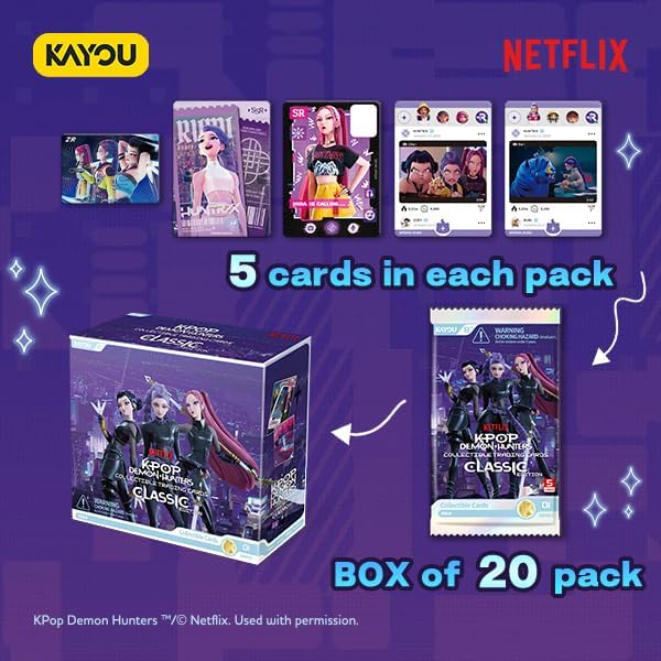 KAYOU Kpop Demon Hunters-Collectible Trading Cards-Classic Edition-001-NA