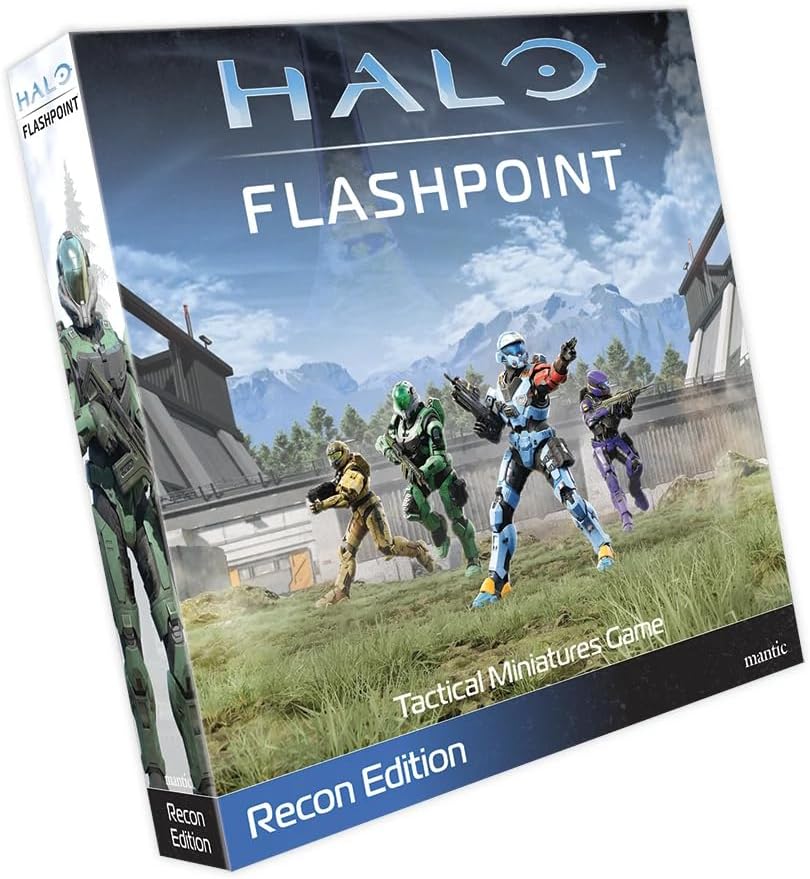 Halo: Flashpoint (Recon Edition) Tabletop Miniatures Game - Lead Spartan Fireteams! Fast-Paced Tactical Skirmish Game for Kids & Adults, Ages 13+, 2 Players, 60 Min Playtime, Made by Mantic Games