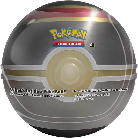 Pokemon TCG: Poke Ball Luxury Ball Tin - 3 Booster Packs