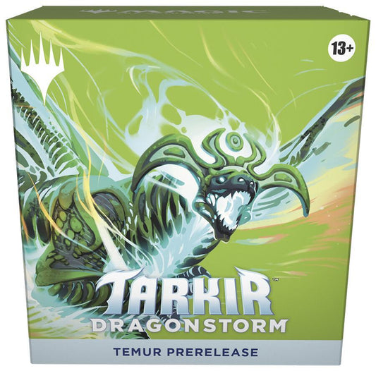 Magic: The Gathering Tarkir: Dragonstorm Prerelease Kit (Temur) - 6 Play Packs, Dice, Promos