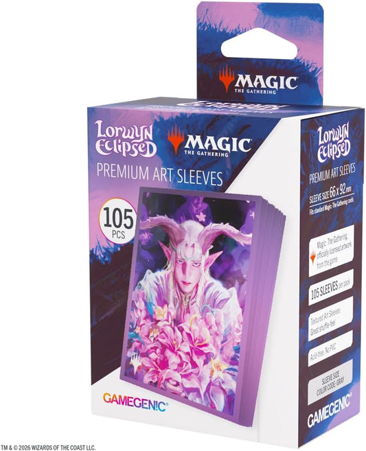 Gamegenic Magic: The Gathering Lorwyn Eclipsed Premium Art Sleeves - Dawnhand Eulogist Design, 105 Textured Matte Sleeves, Smooth Shuffle & Card Protection, Full-Color, Acid-Free, PVC-Free