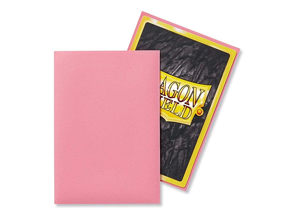 10 Packs Dragon Shield Matte Mini Japanese Pink 60 ct Card Sleeves Display Case