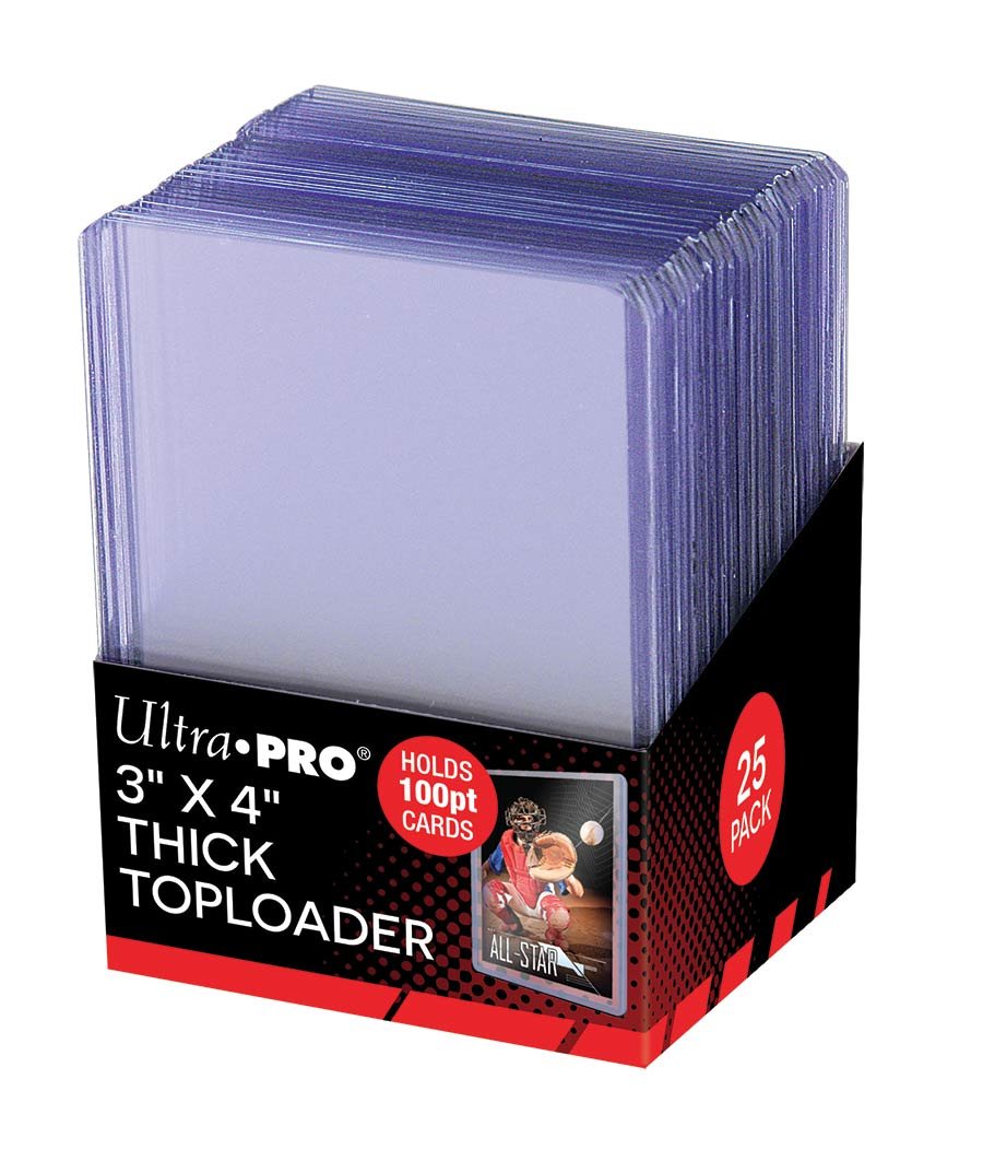 Ultra Pro 3" X 4" Super Thick 100PT Toploader 25ct