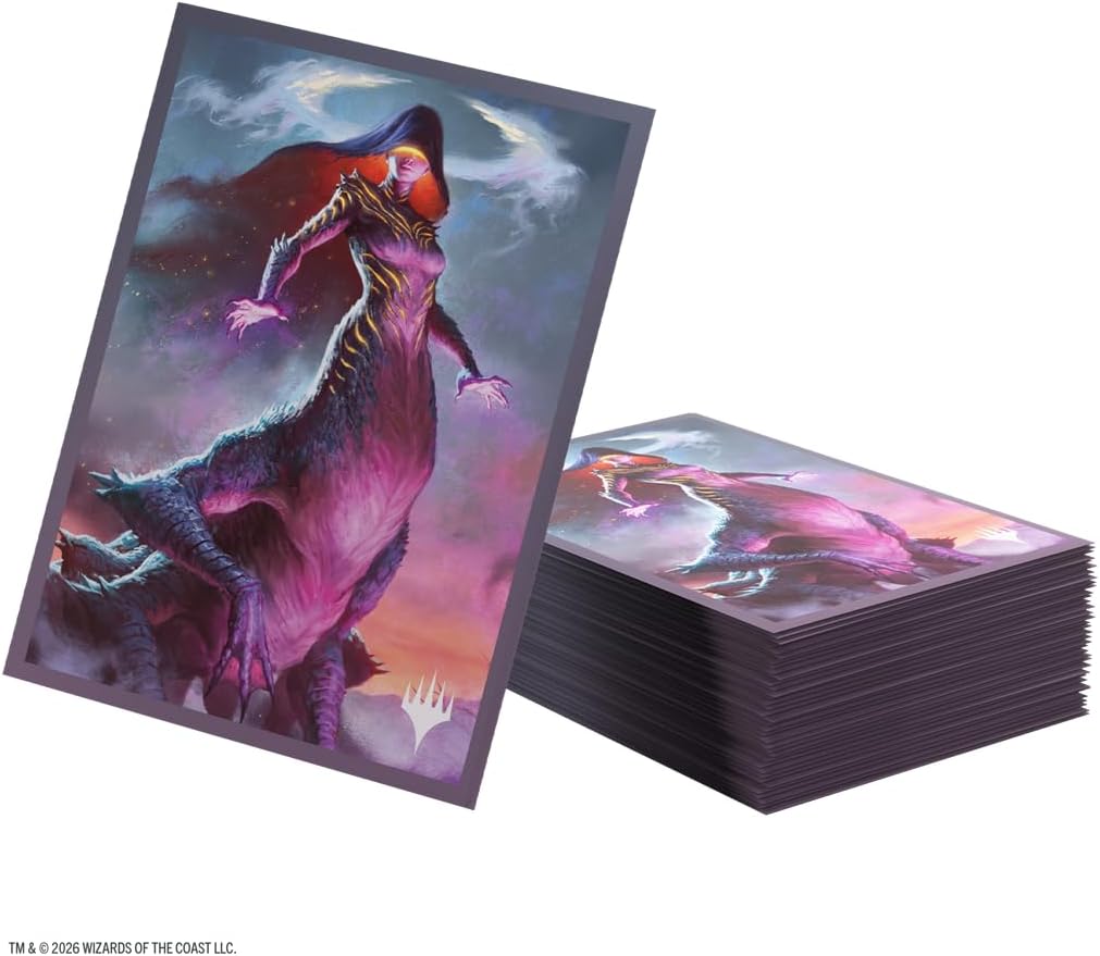 Gamegenic Magic: The Gathering Lorwyn Eclipsed Premium Art Sleeves - Moonshadow Design, 105 Textured Matte Sleeves, Smooth Shuffle & Card Protection, Full-Color, Acid-Free, PVC-Free