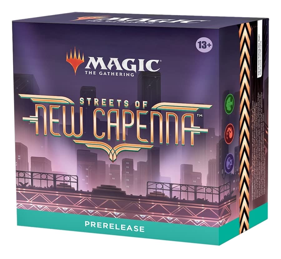 Magic: The Gathering Prerelease Kit: MTG Streets of New Capenna Riveteers Black Red Green - 6 Packs, Promos, Dice