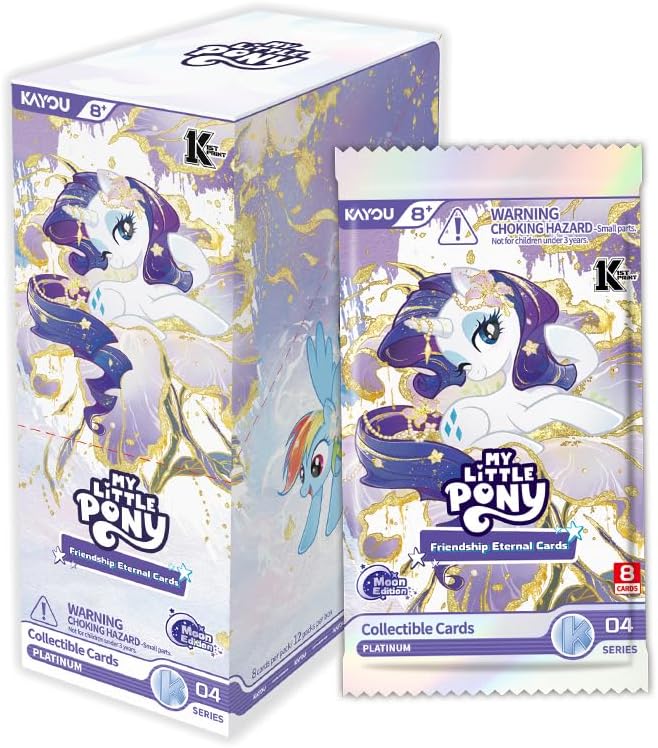 Kayou My Little Pony Friendship Eternal Moon Edition Series 4 Collectible Trading Card Box – Official Licensed Collectible Cards  Copy title