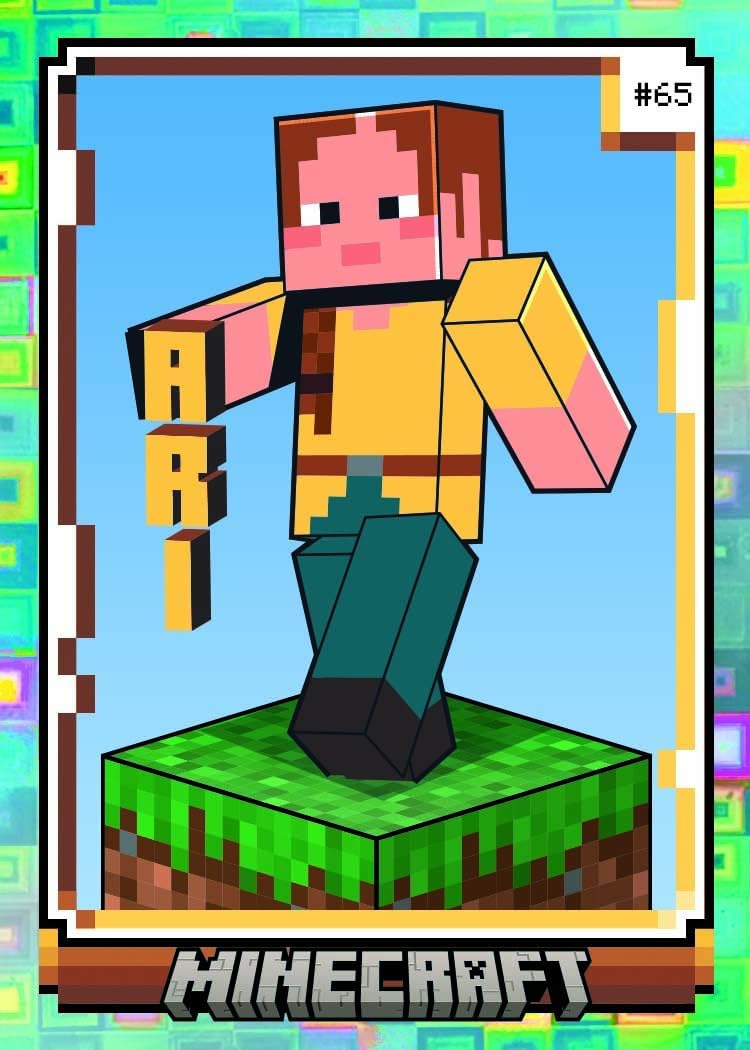 Panini Minecraft Mega Box – Official Trading Cards, 72 Cards per Box, Exclusive Foil Parallels, Rare Inserts, Great Gift for Kids & Gamers