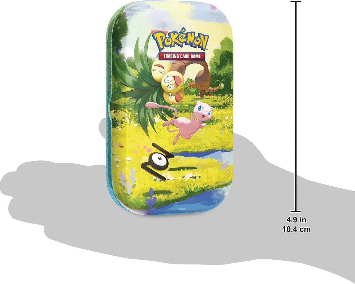 Pokémon: 30th Anniversary Celebration Mini Tin - Mew & Alolan Exeggutor (1 Sticker, 1 Illustrated Card and 2 Upgrade Envelopes)
