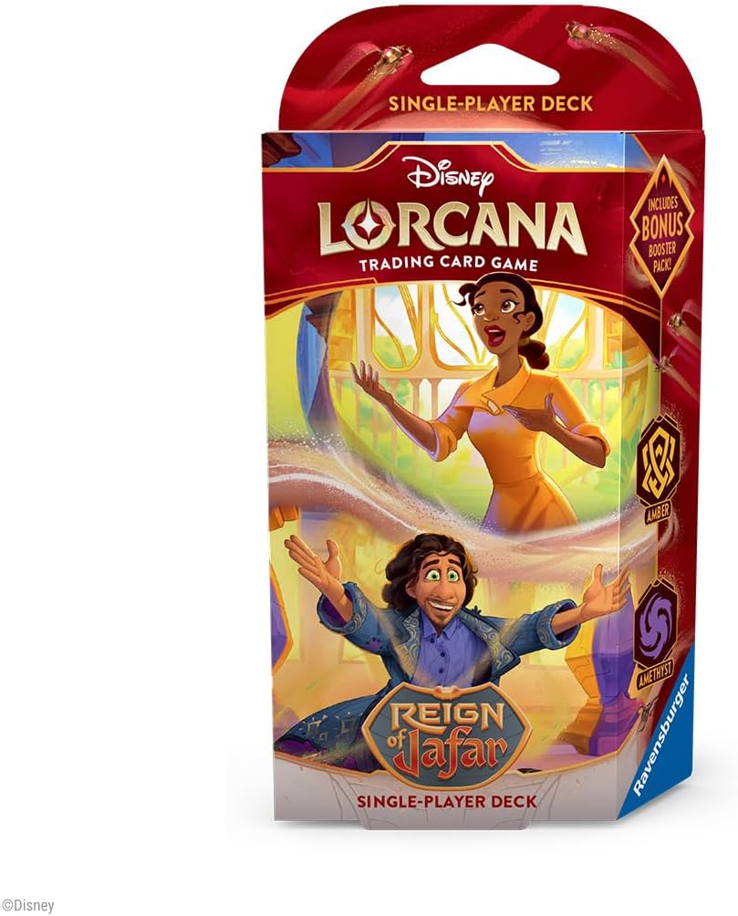 Ravensburger Disney Lorcana TCG: Reign of Jafar Single-Player Deck – Amber & Amethyst for Ages 8 and Up | Engaging Gameplay | Over 200 Original Disney Artworks
