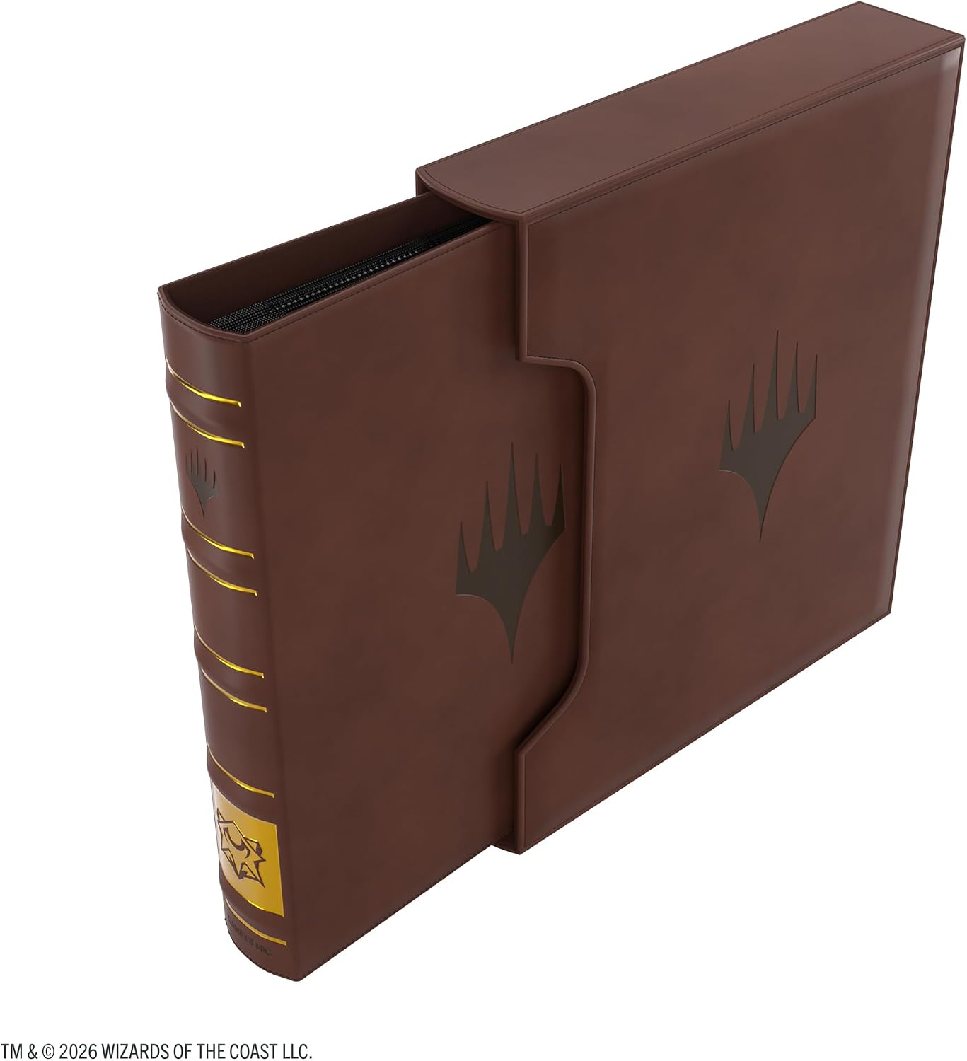 Gamegenic Magic: The Gathering Secrets of Strixhaven Cards Almanac 18-Pocket Premium SLIPCASE Album - Holds 360 Double-Sleeved Cards, Elegant Book-Style MTG Binder with Gold Foil College Spine