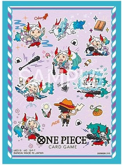 ONE PIECE Card Game Official Card Sleeve 15 Yamato – 70 Standard Size Trading Card Sleeves – Bandai Card Games