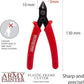 The Army Painter Plastic Frame Cutter - Wire Cutters Heavy Duty for Craft and Plastic Miniature, Side Cutters Flush Cut Pliers with Safety Grip - Precision Flush Cutter Nippers