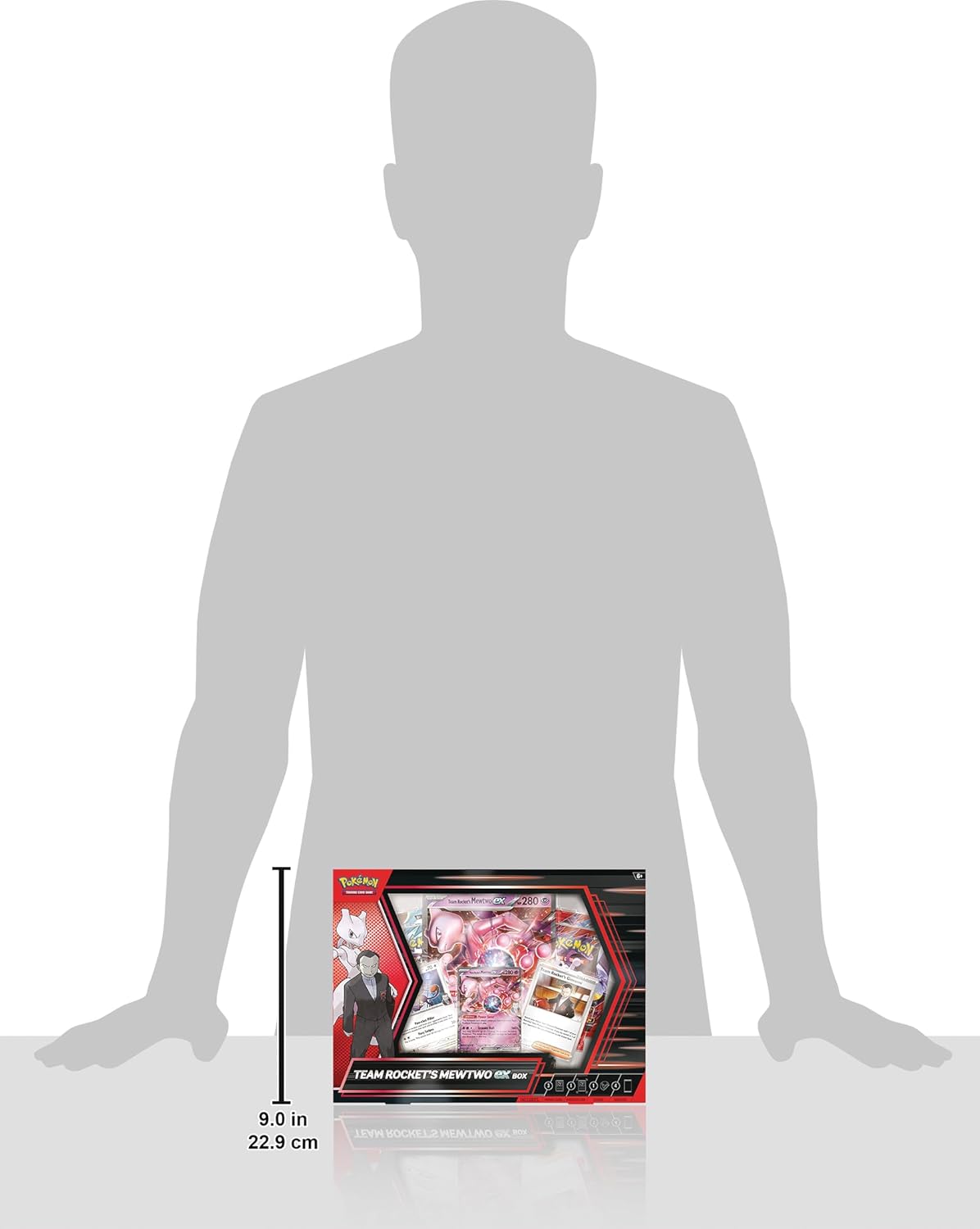 Pokemon TCG: Team Rocket’s Mewtwo ex Box - 4 Packs, Promos - Presale Ships 06/27/2025