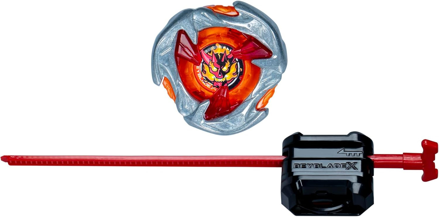 Beyblade X Hammer Incendio 3-70H UX Starter Pack Set with Balance Type Top and Launcher; Authentic Takara Tomy Battle Tops Games/Toys for Boys and Girls 8+