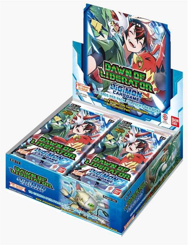 Digimon TCG Dawn of Liberator Booster Box (EX11) - 24 Packs - Presale Ships 02/13/2026