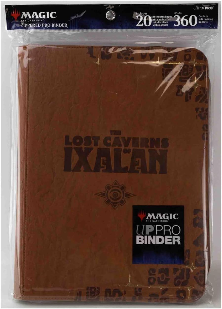 Ultra Pro - MTG The Lost Caverns of Ixalan 9-Pocket Premium Zippered PRO-Binder Ixalan Ruins Symbol, Stores & Protects 360 Standard Size Cards In Side Loading Pockets, For MTG Cards, Gaming Cards