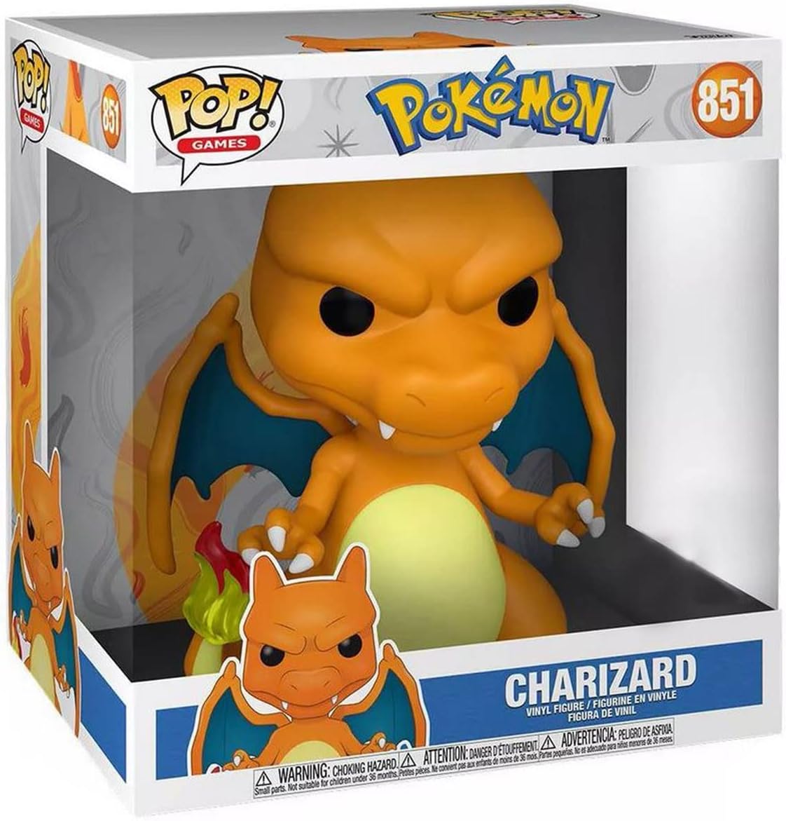 Funko Pokemon Charizard Pop Vinyl Figure Toy, 10-Inch