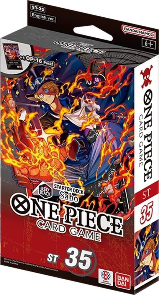 One Piece Card Game Card Game Starter Deck - ST-35 Red & Black Sabo