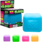 Schylling NeeDoh Nice Cube Glow - Squeeze Toy with a Super Solid Squish - Glows in The Dark - 2.25" Cube - Color May Vary