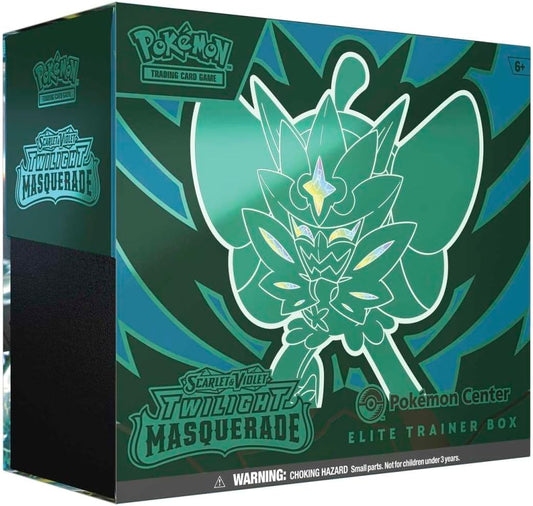 Pokemon TCG: Scarlet & Violet - Twilight Masquerade Pokemon Center Elite Trainer Box Teal Mask Ogerpon