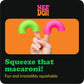 Schylling NeeDoh Mac 'N' Squeeze - Sensory Squeeze Toy - Contains 4 Squishy Noodles - 3" Wide - Color May Vary (Pack of 1)