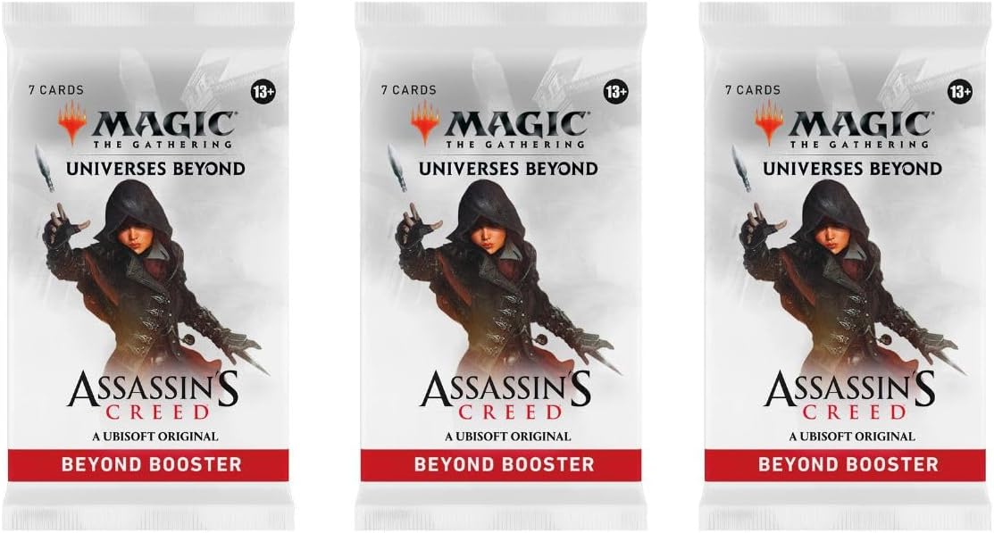 3 Packs MTG Beyond Booster Pack Lot Universes Beyond Assassins Creed