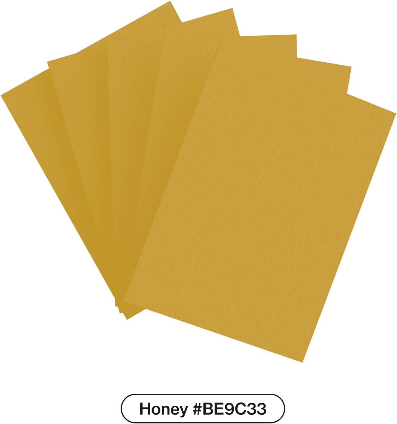Curator Tournament TCG Matte Sleeves - Standard Size (66x91mm) w/Black Backs - Non-PVC - “Honey” (Yellow) Palette Series