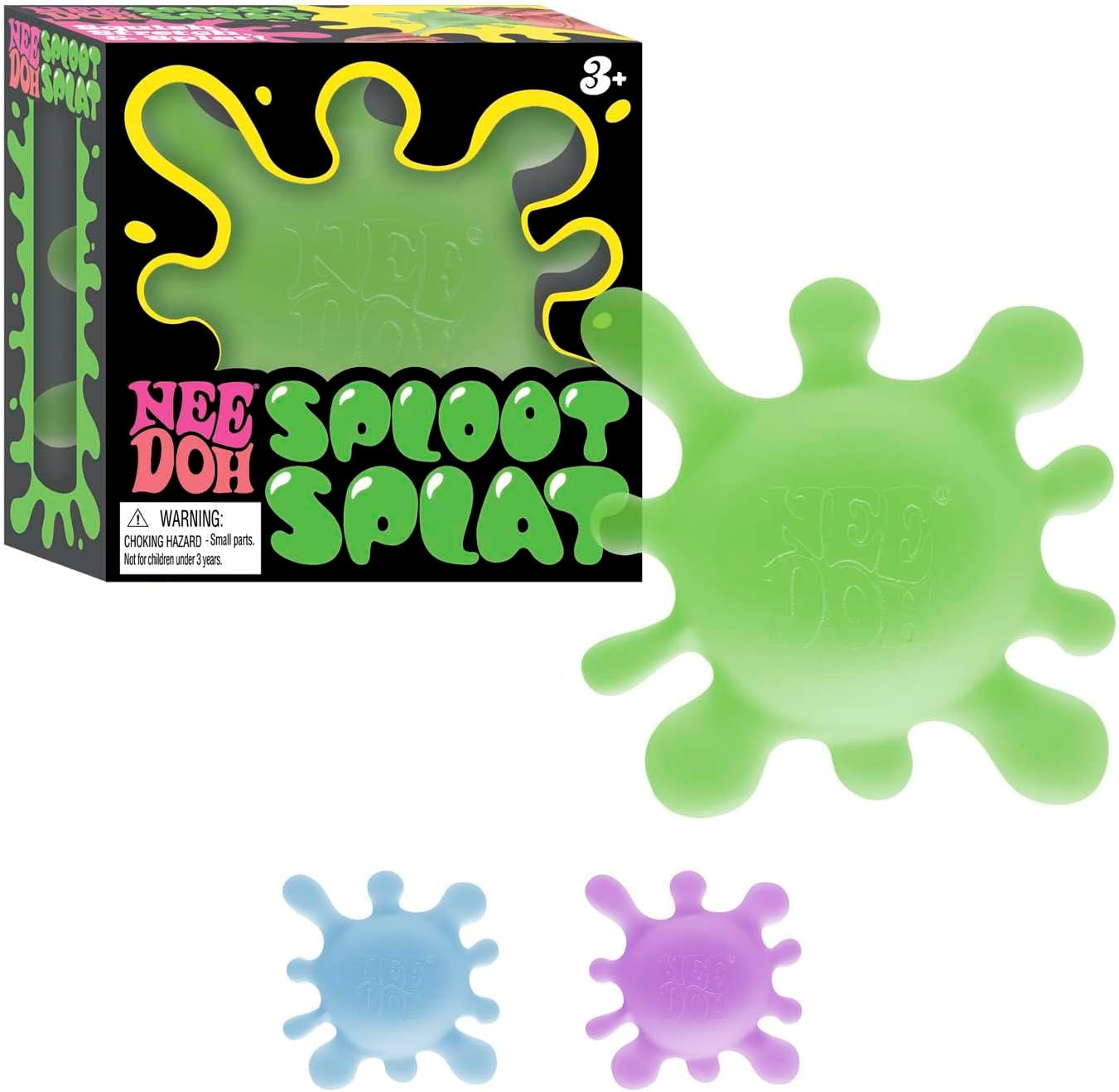 Schylling NeeDoh SplootSplat -The Splat that Sploots - Sensory Toy to Squish, Squeeze, and Pull - Color May Vary (1 Per Pack)