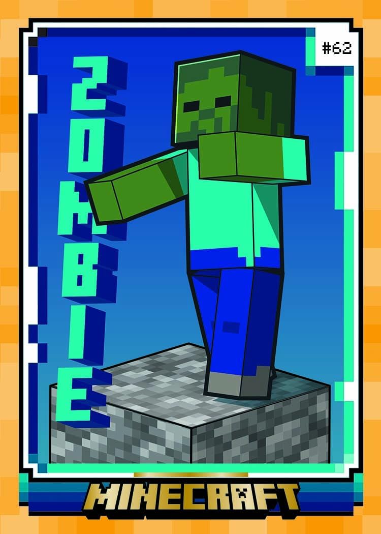Panini Minecraft Mega Box – Official Trading Cards, 72 Cards per Box, Exclusive Foil Parallels, Rare Inserts, Great Gift for Kids & Gamers
