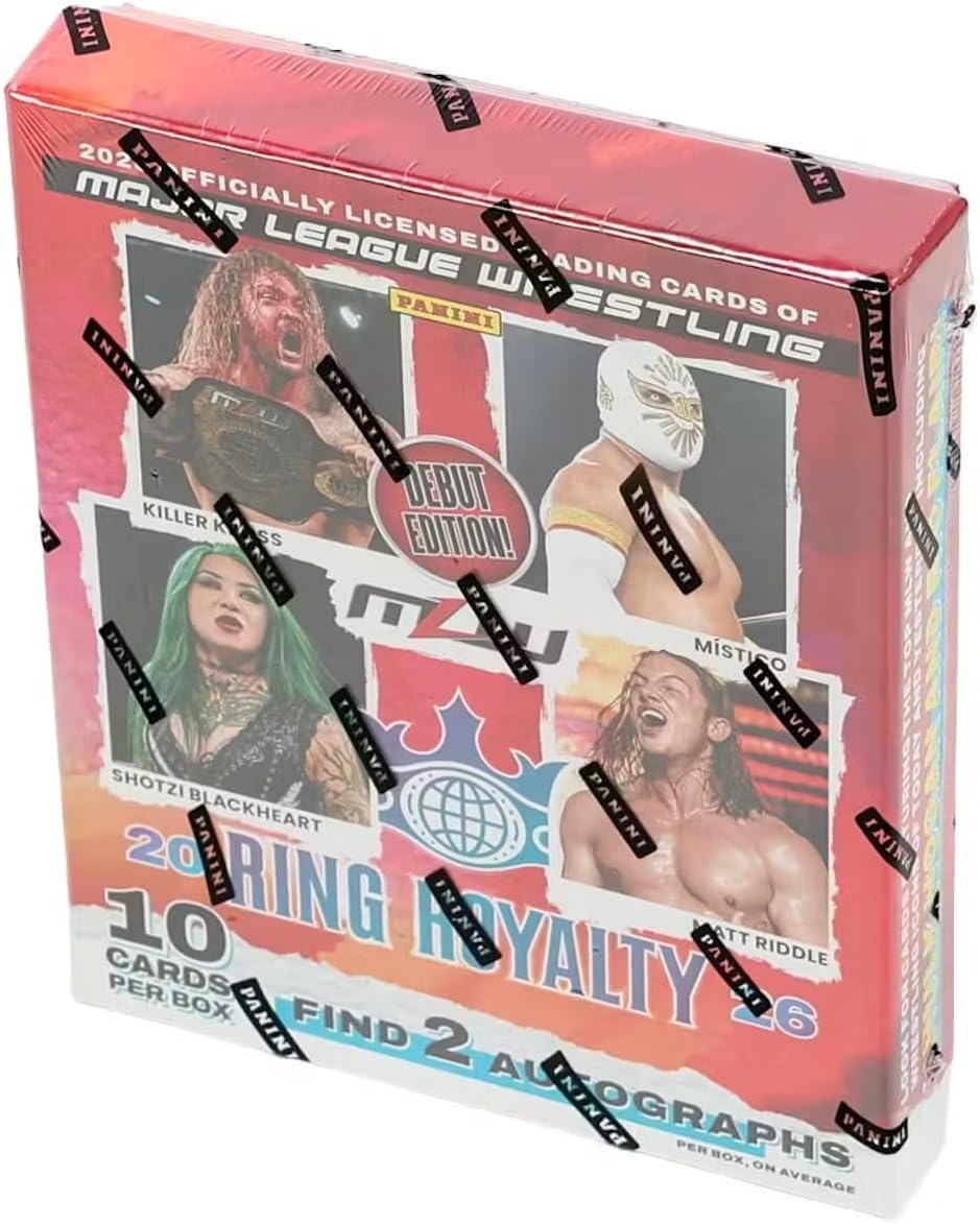 2026 Panini Ring Royalty Major League Wrestling Hobby Trading Card Box (2 Autographs Per Box)
