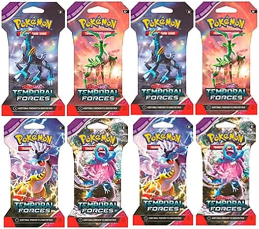 Pokemon TCG: Scarlet and Violet Temporal Forces Sleeved Booster Pack 8 Packs