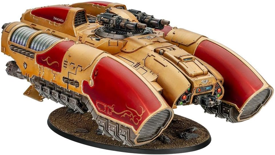 Warhammer The Horus Heresy Legio Custodes Coronus Grav-Carrier, Plastic Miniature Transport Kit with Arachnus Blaze Cannon