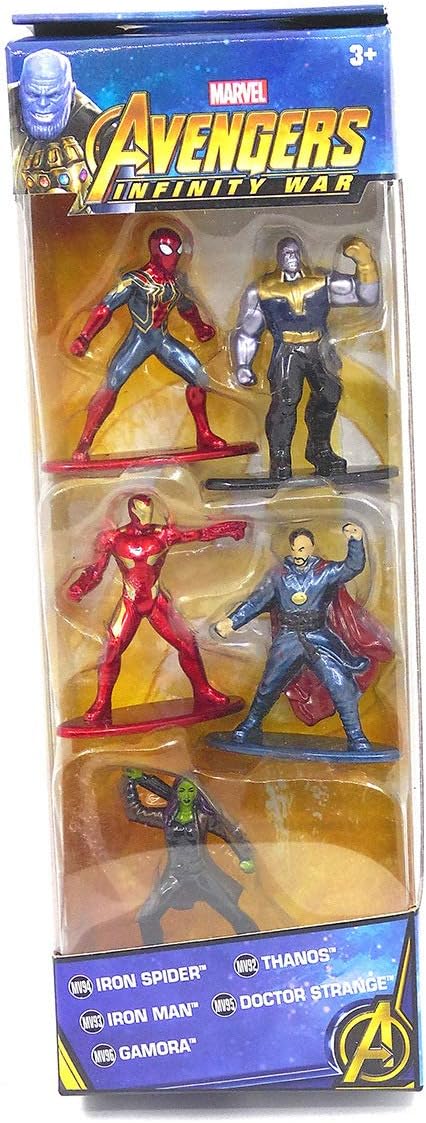 Jazwares Nano Metalfigs Marvel Avengers Movie Infinity War Wave 1 Metals Die-Cast Collectible Toy Figures, 1.65", Multicolor