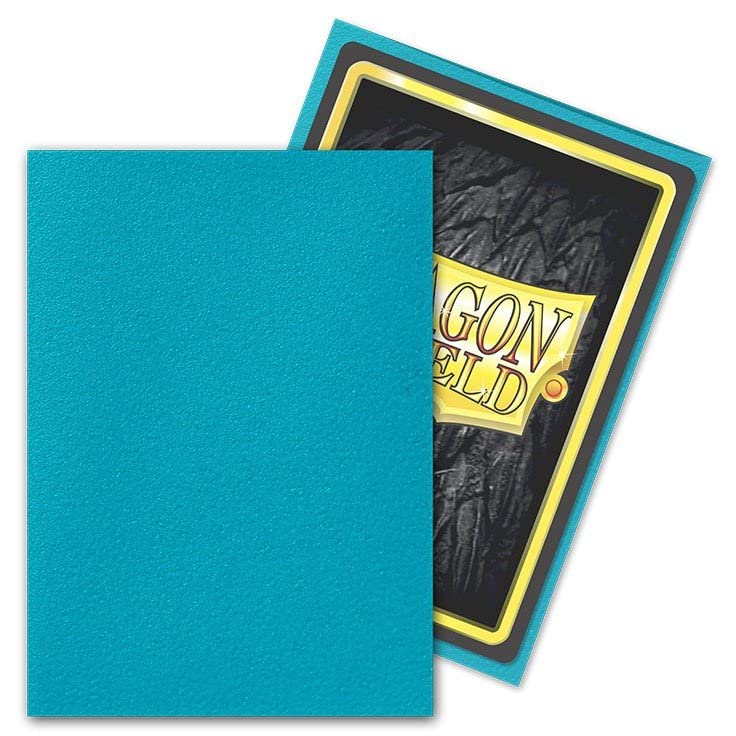 10 Packs Dragon Shield Matte Turquoise Standard Size 100 ct Card Sleeves Display Case