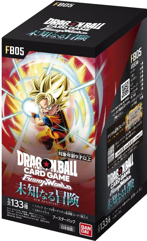 Bandai Dragon Ball Super Card Game Fusion World Booster Box - Unknown Adventure (FB05) (Japanese) - 24 Packs