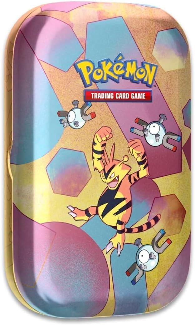 Pokemon TCG: Scarlet & Violet—151 Mini Tin – Electabuzz and Magnemite (2 Booster Packs, 1 Coin & 1 Art Card)